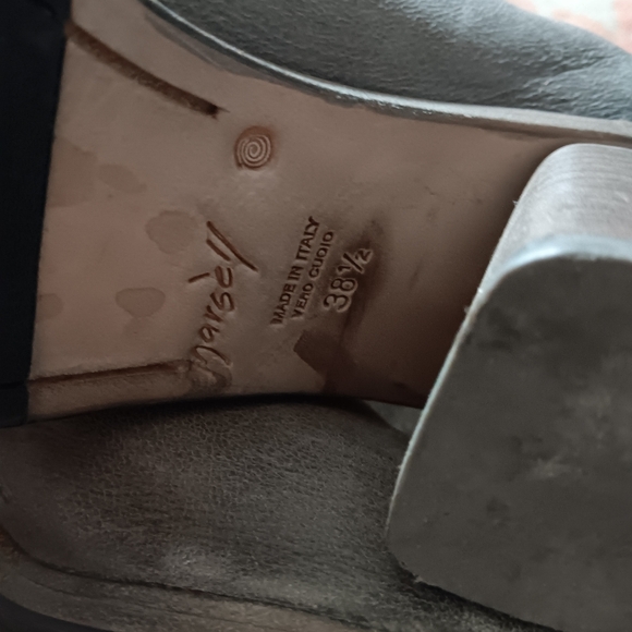 MARSELL Grey Leather Zip Ankle Boots 38.5 - Picture 5 of 5